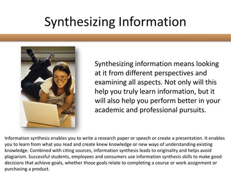 Synthesizing Information