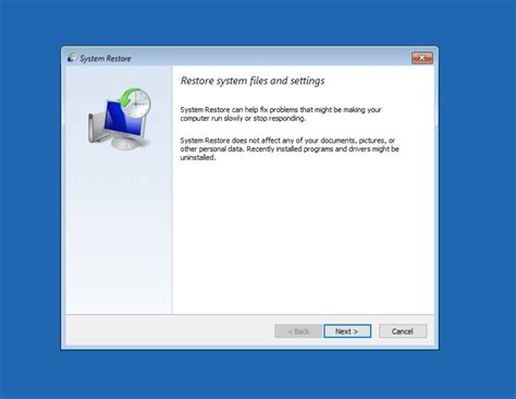 System Restore Action