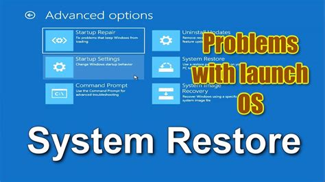 System Restore Troubleshooting