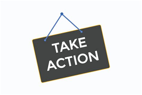 take action