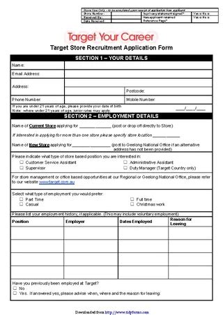 Target application