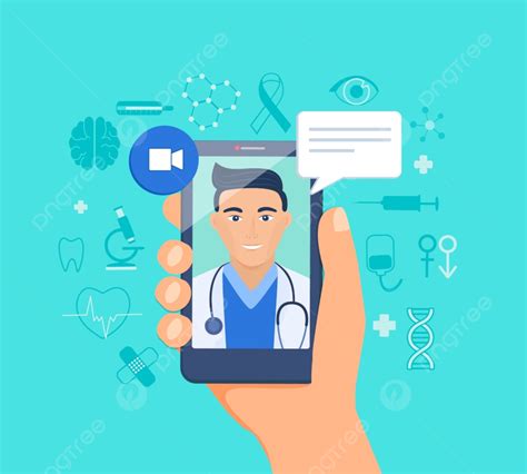 Doctor conducting a telemedicine session