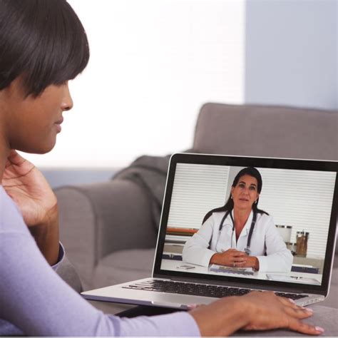 Telemedicine physician working from home