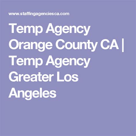 Temp Agency Orange County Conclusion