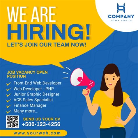 Temporary jobs on social media