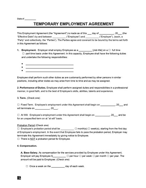 Temporary or Contract Work