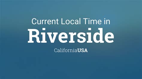 Riverside California Time Zone
