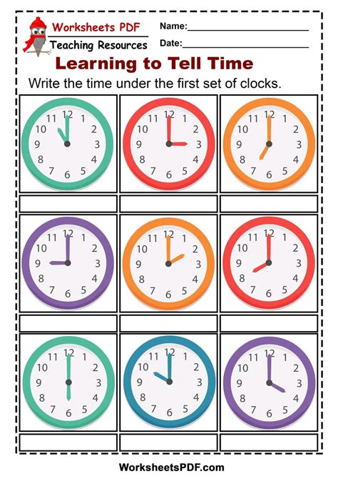 Time Telling Exercises