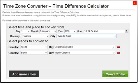 Time Zone Converter Tools