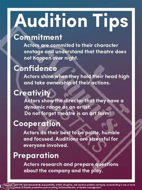 Tips for Acing Auditions