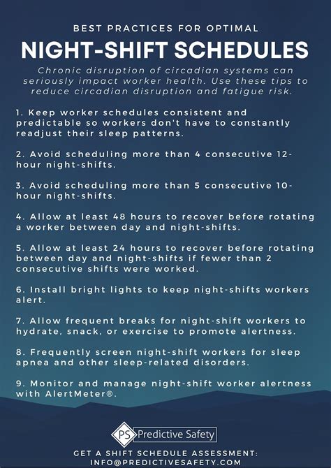 Tips for working nightshift jobs