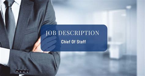 Top Chief of Staff Vacancies