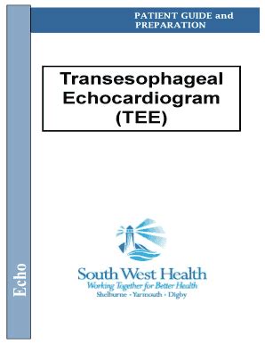 Transesophageal Echocardiogram TEE Preparation
