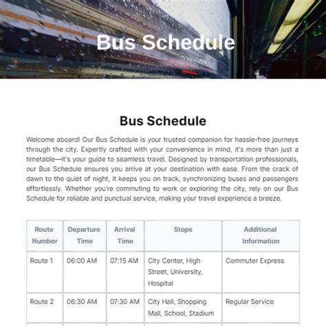 Transportation Scheduler