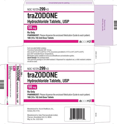 Benefits of Trazodone 50mg