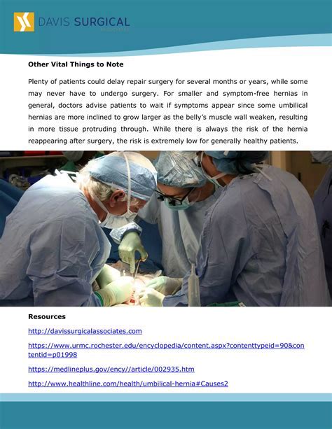 Umbilical Hernia Surgery