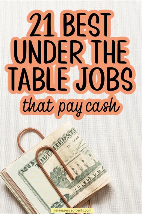 Under the table job