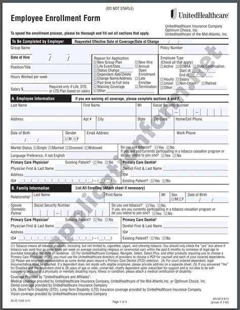 United Healthcare Application