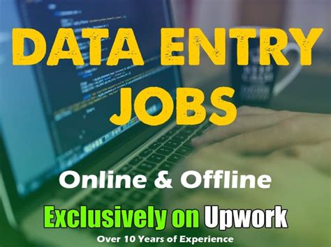 Upwork Data Entry Jobs