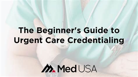 Urgent Care Credentials