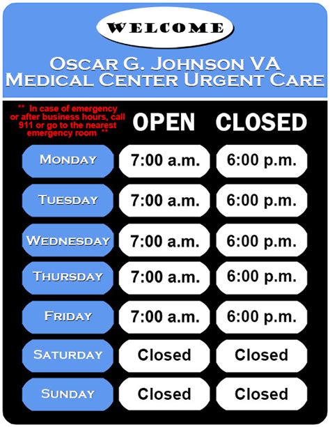 Urgent Care Hours