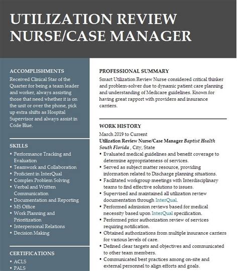 Utilization Review Case Manager