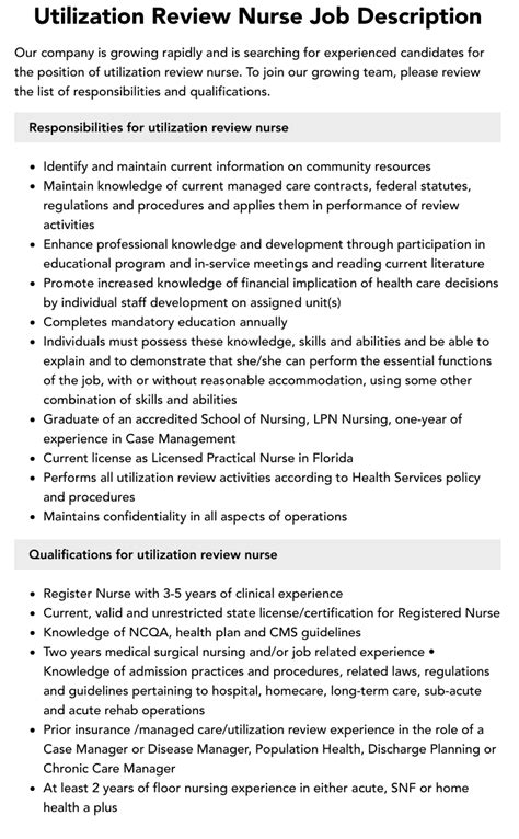 Utilization Review Nurse Jobs