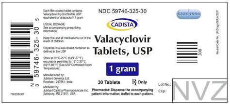 Valacyclovir HCl 1 gram herpes treatment effectiveness