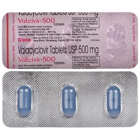Valacyclovir 1 Gram Tablets