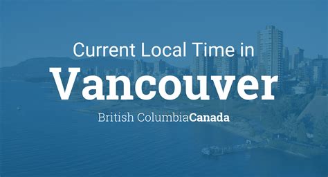 Current Time in Vancouver