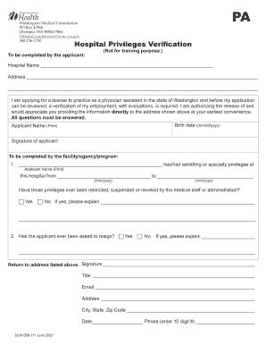 Verify Hospital Privileges