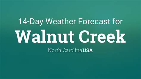 Walnut Creek Weather Forecast