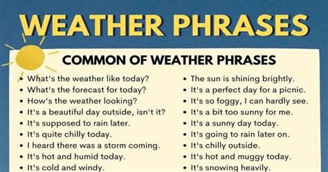 weather phrase