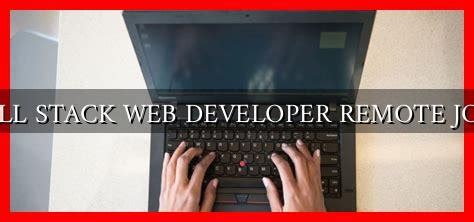 Web developer remote