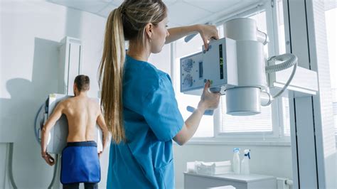 X-ray technologist at work