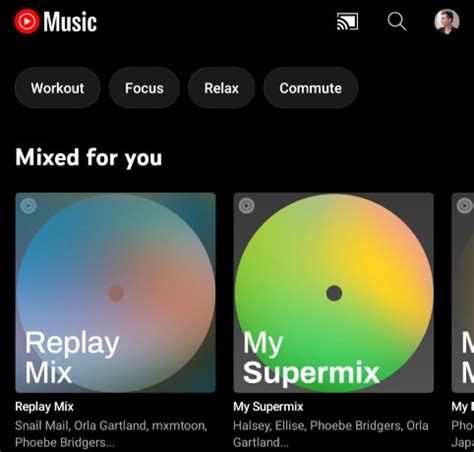 YouTube My Mix